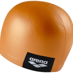 Gorro de natación moldeado unisex arena Logo - Naranja Rosado