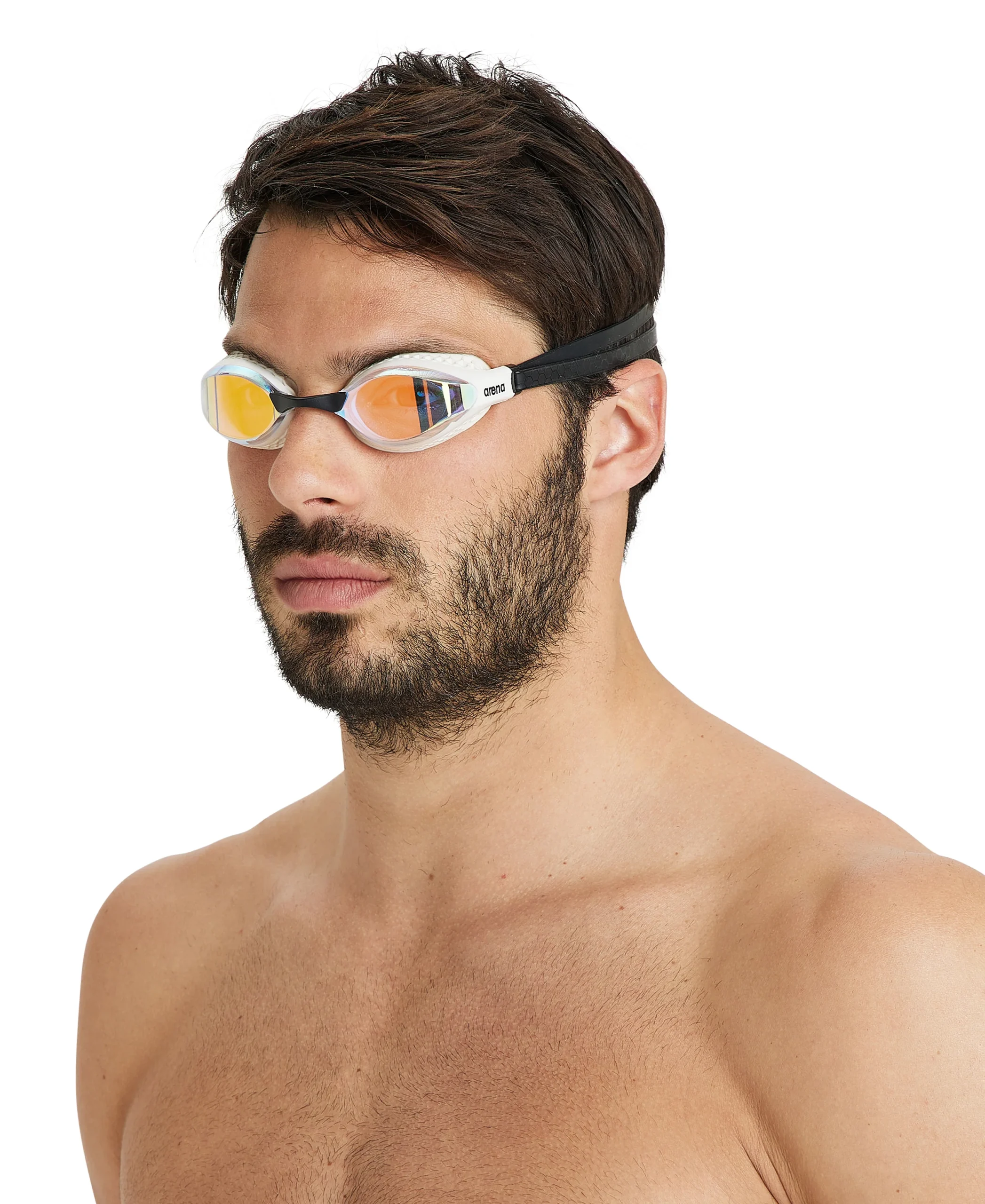 Gafas de nataci贸n para competici贸n arena unisex Airspeed Mirror - Cobre Amarillo - Imagen 3