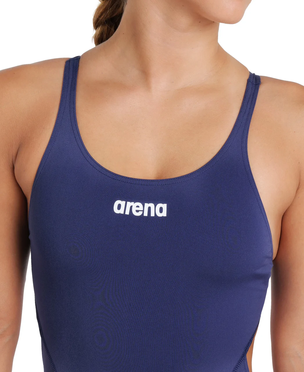 Bañador liso arena Performance para mujer Swim Tech Team - Marino/Blanco - Imagen 4