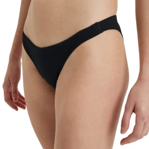Braguita de bikini lisa arena Performance para mujer - Blanco Negro
