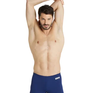 Bañador corto liso arena Performance para hombre Team - Marino/Blanco