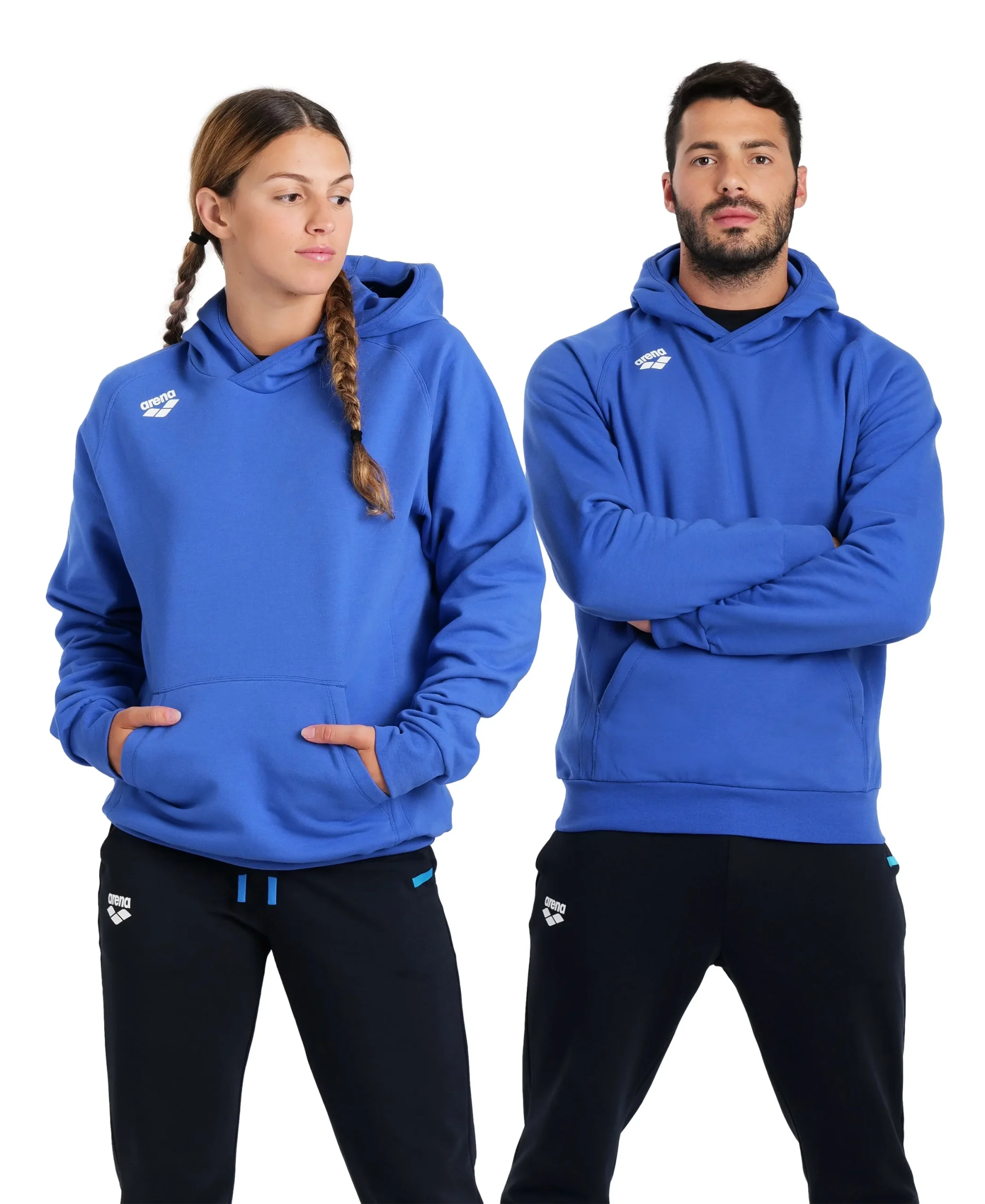 Sudadera Team Hooded Sweat Panel - Azul