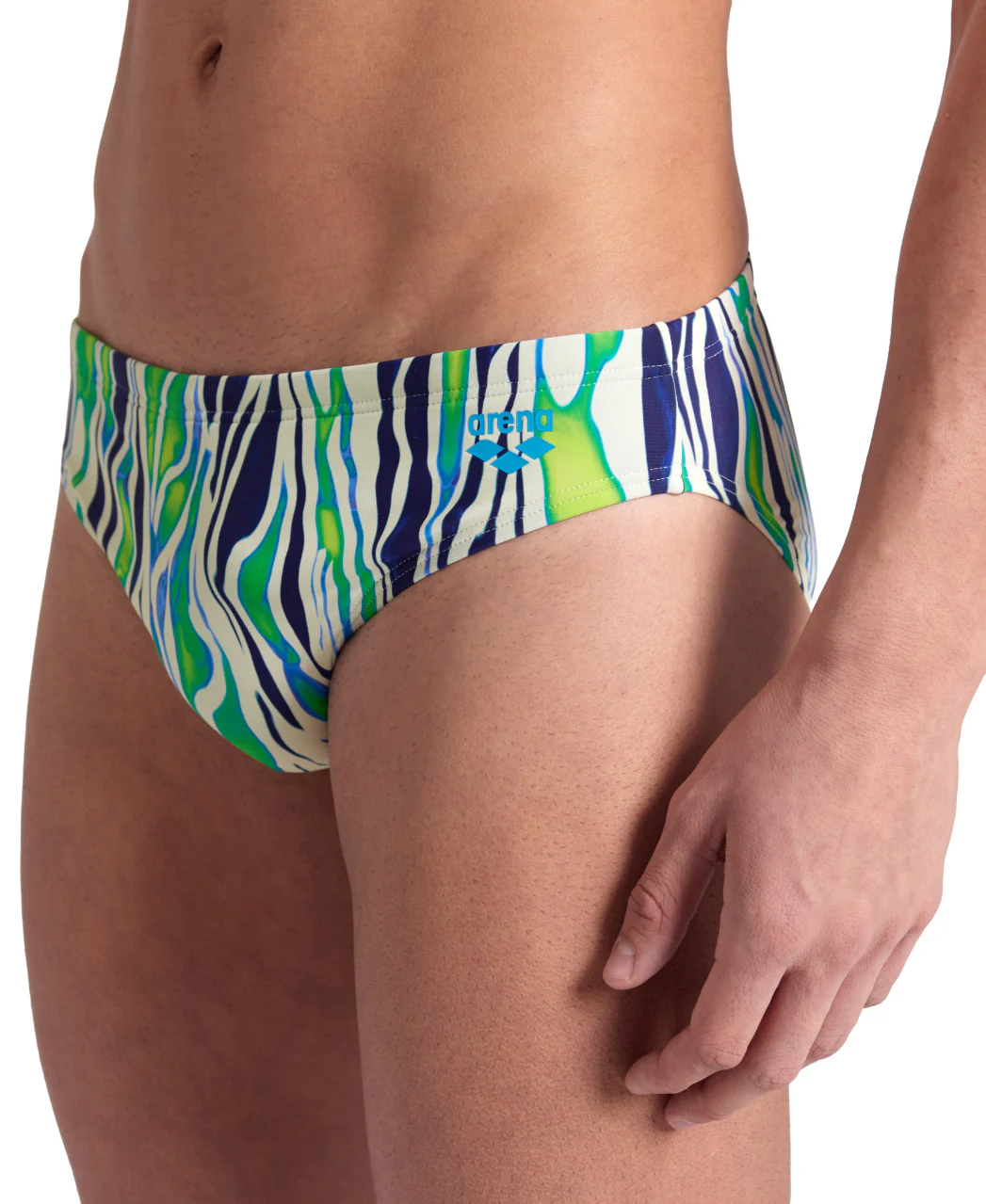 Bañador slip arena para hombre Allover - Verde Cuarzo - Imagen 4