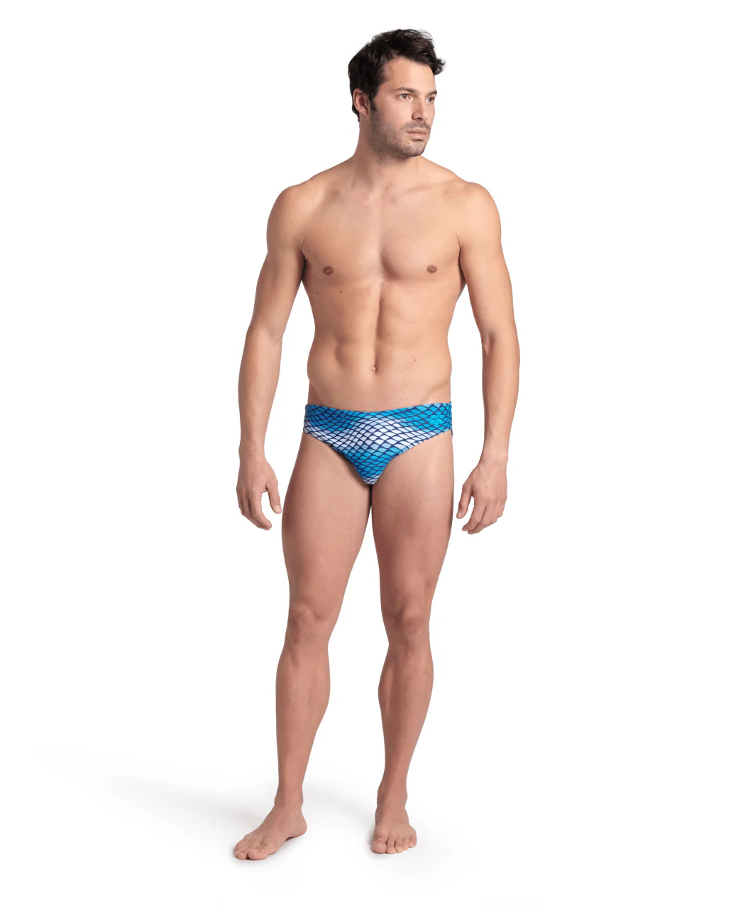 Bañador slip arena para hombre Allover - Azul Lago Multi - Imagen 5