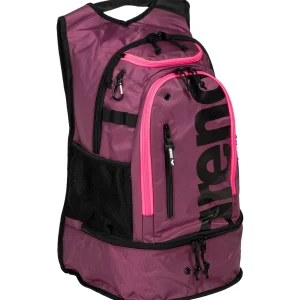 Mochila de natación deportiva arena 40L Fastpack 3.0 - Ciruela/Neón