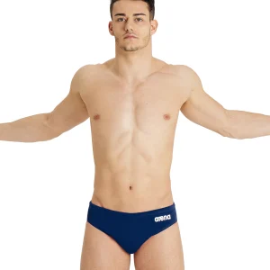 Bañador Team Swim Briefs Waterpolo Solid - Azul Marino/Blanco
