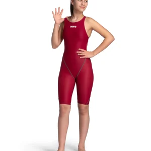 Traje de competición arena Powerskin ST Next para niña - Color Rojo Oscuro