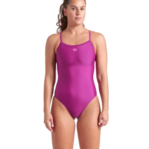 Bañador con sostén arena Feel para mujer Solid Lightdrop Back  Vino Púrpura