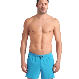 Bañador short de playa arena para hombre Evo Solid Turquesa