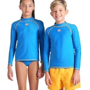 Camiseta de manga larga con protección UV arena para niños Graphic - Porcelana Azul