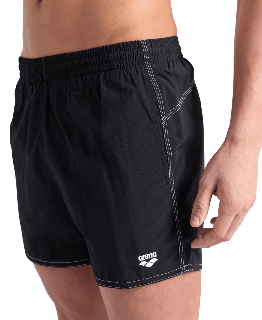 Bañador short arena para hombre Bywayx R - Blanco Negro - Imagen 4