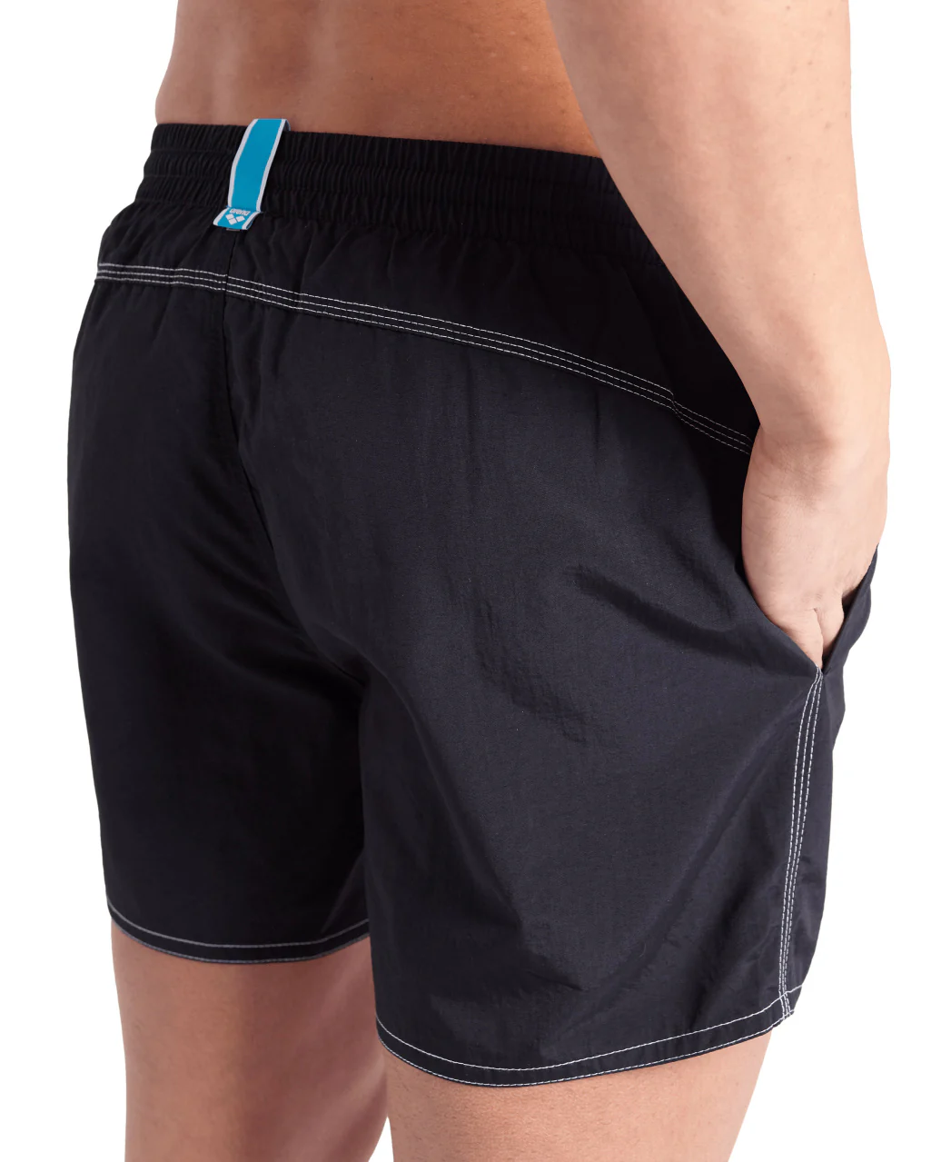 Bañador short arena para hombre Bywayx R - Blanco Negro - Imagen 3