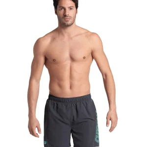 Bóxer de playa arena para hombre Fundamentals Logo R - Asfalto/Agua