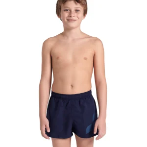 Bañador short arena para niño Logo R - Marino/Turquesa