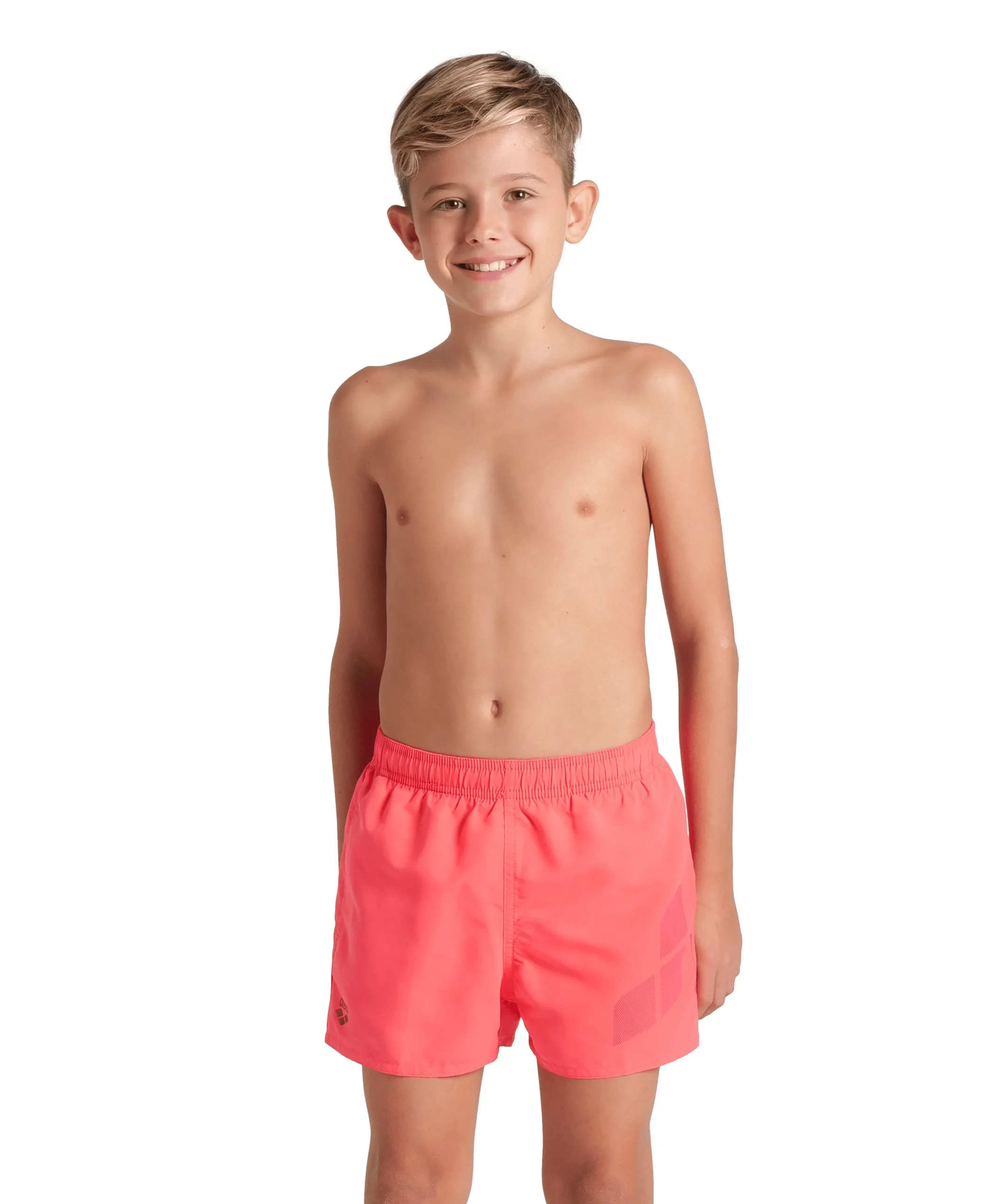 Bañador short arena para niño Logo R Coral Calipso