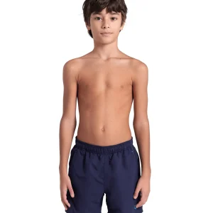 Bóxer de playa para niño arena Solid R - Azul Marino/Turquesa