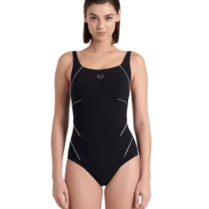 Bañador Bodylift arena para mujer Jewel - Blanco Negro