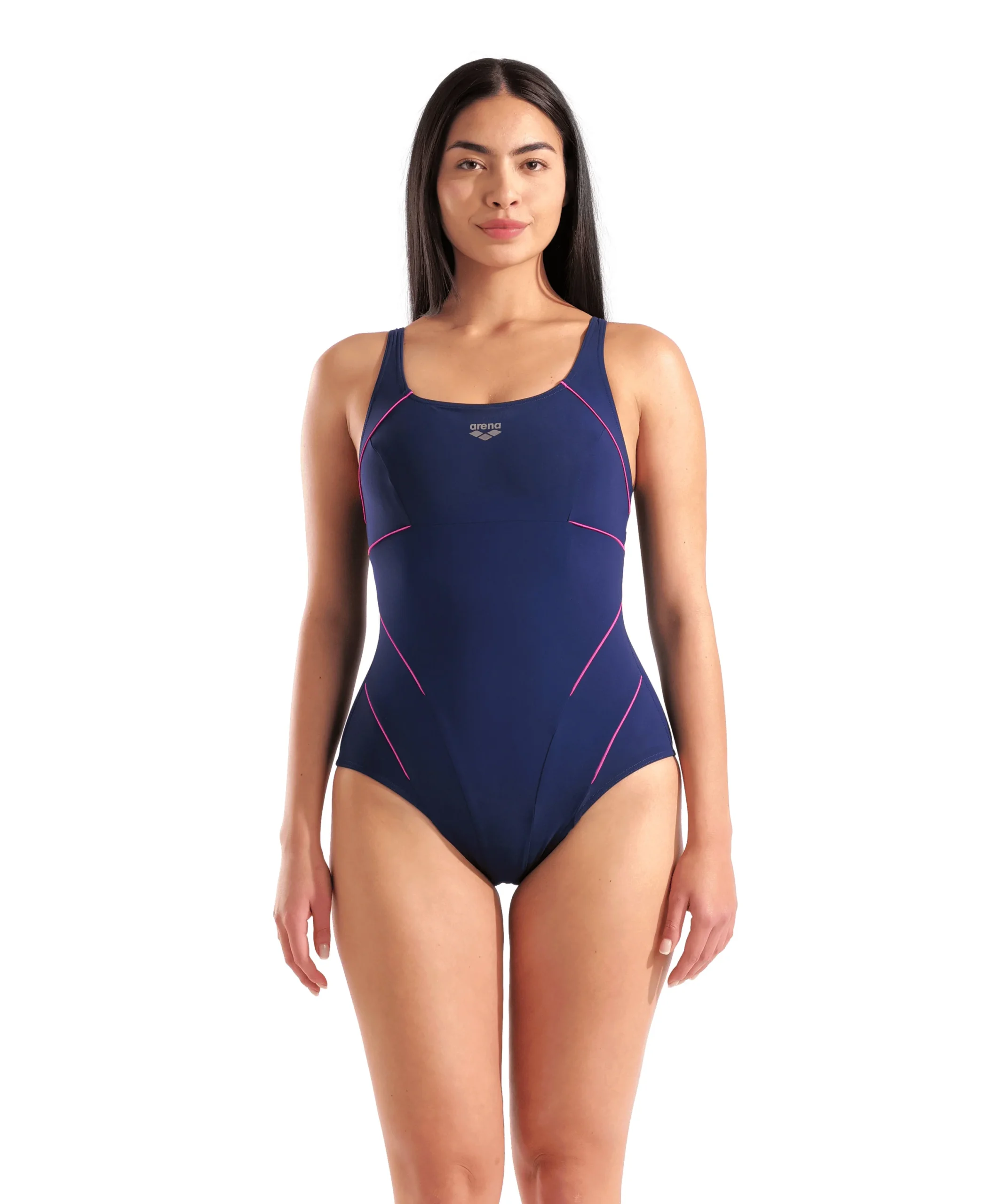 Bañador Shapewear arena para mujer Jewel R - Azul Marino/Rosa De Hadas