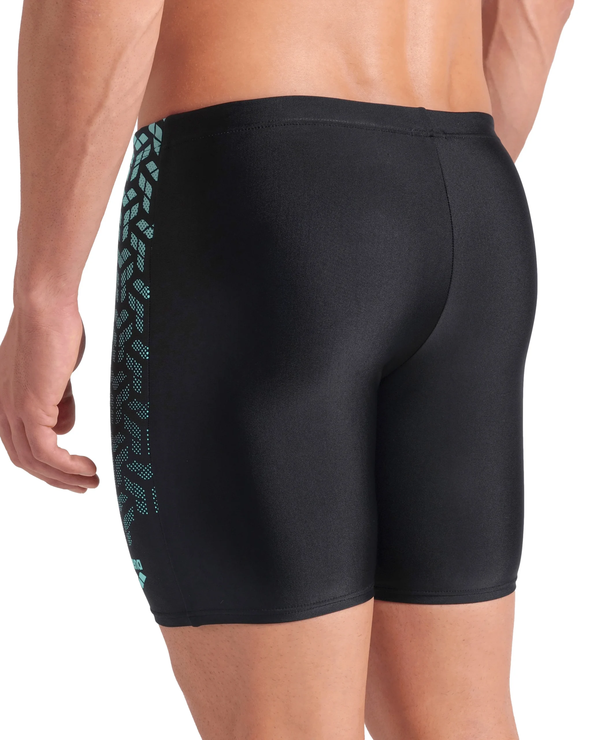 Bañador mid jammer arena Feel para hombre Negro - Agua - Imagen 5