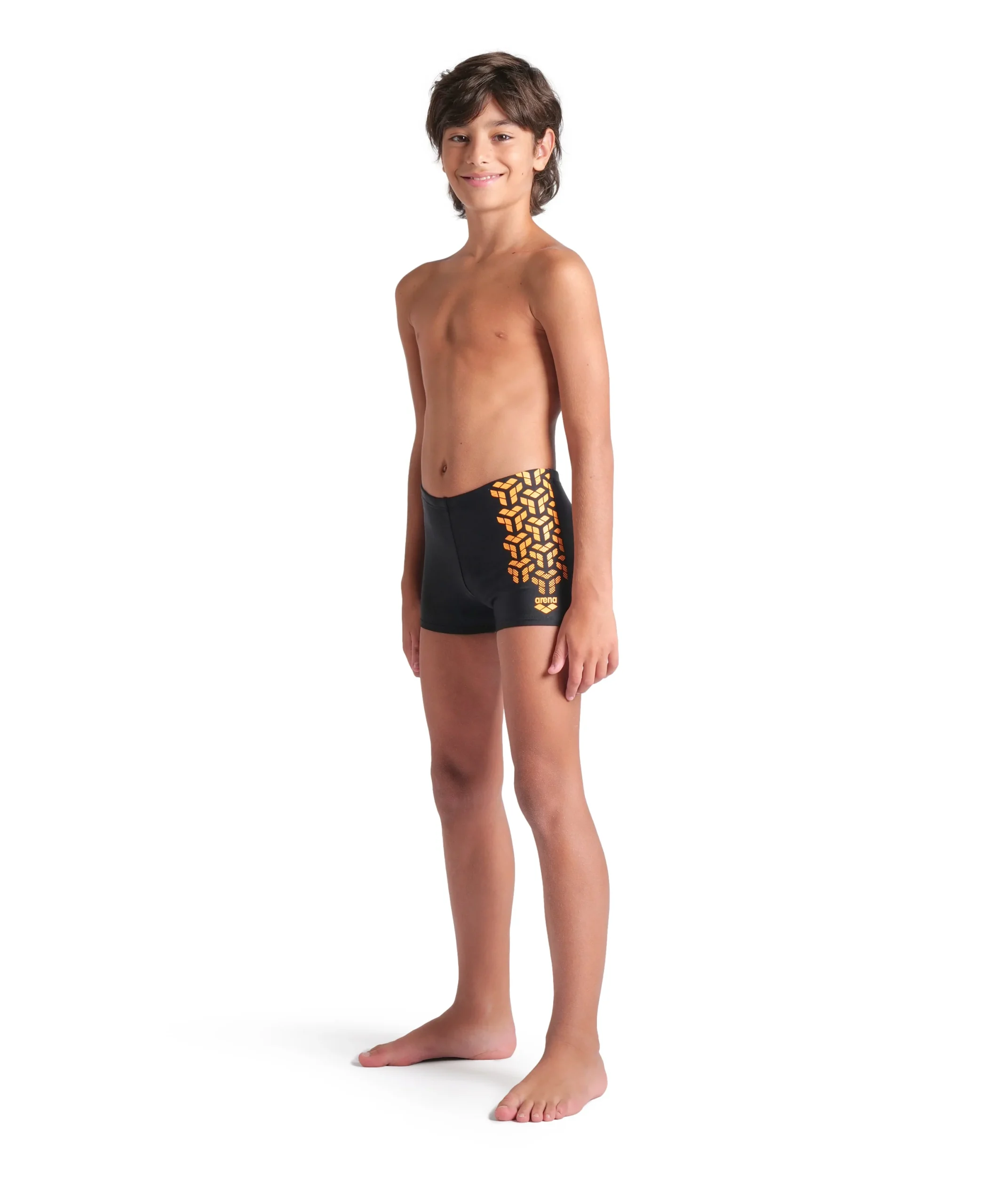 Bañador short arena Feel para niño Kikko V Negro - Loro - Imagen 3