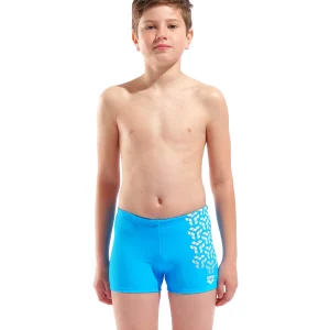 Bañador short arena Feel Kikko V para niño - Turquesa/Blanco