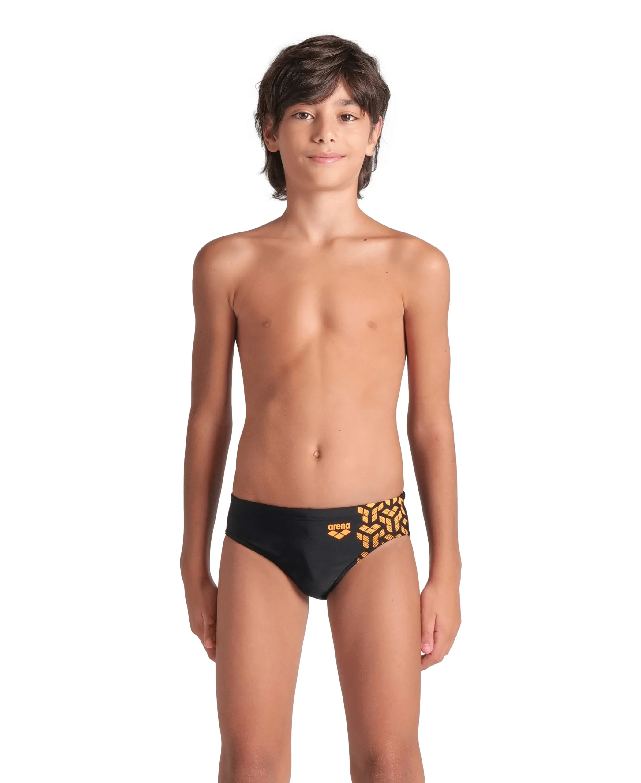 Bañador slip arena Feel para niño Kikko V Negro - Loro