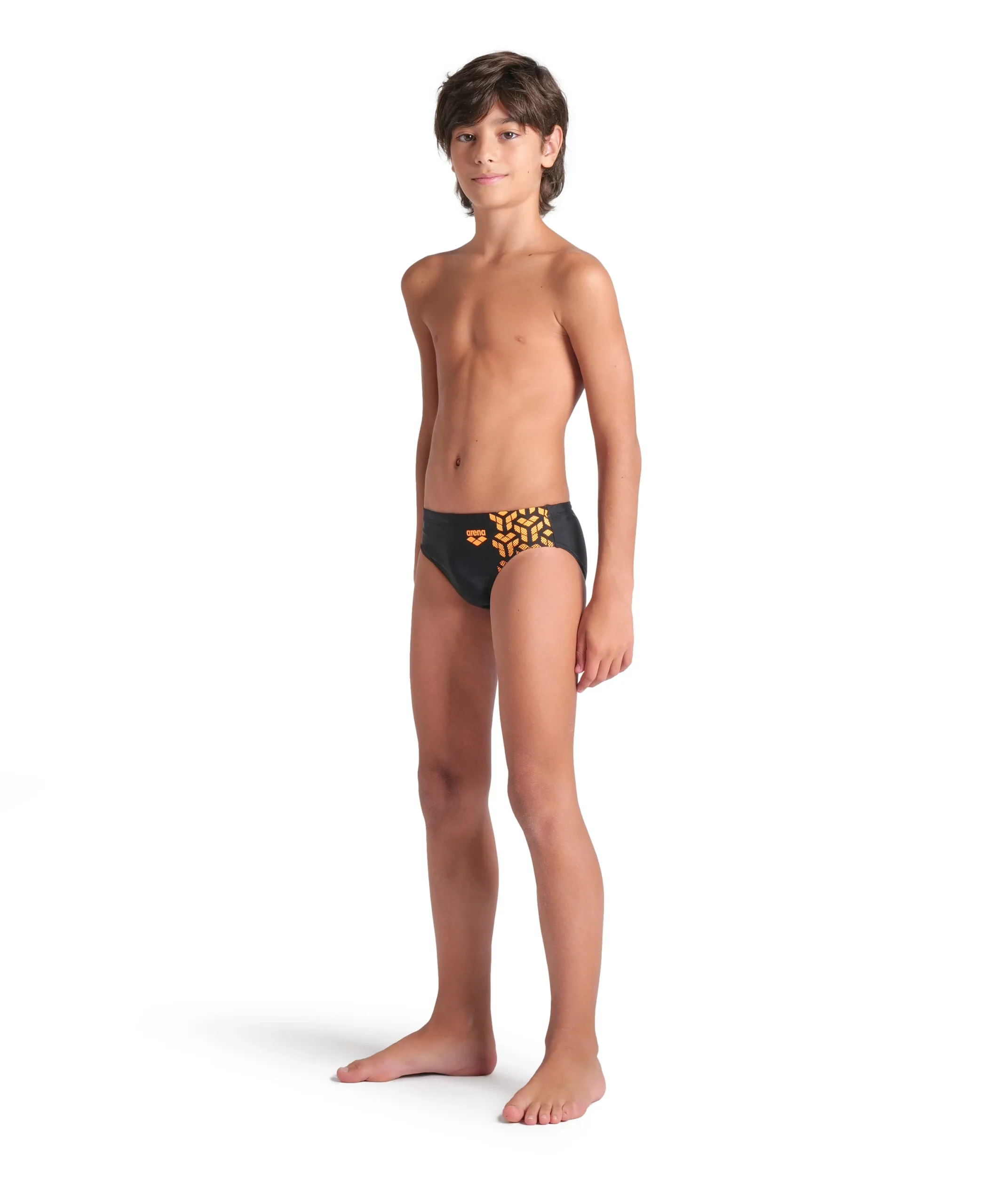 Bañador slip arena Feel para niño Kikko V Negro - Loro - Imagen 3