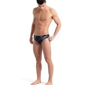 Bañador slip arena Performance para hombre Halftone Team Negro