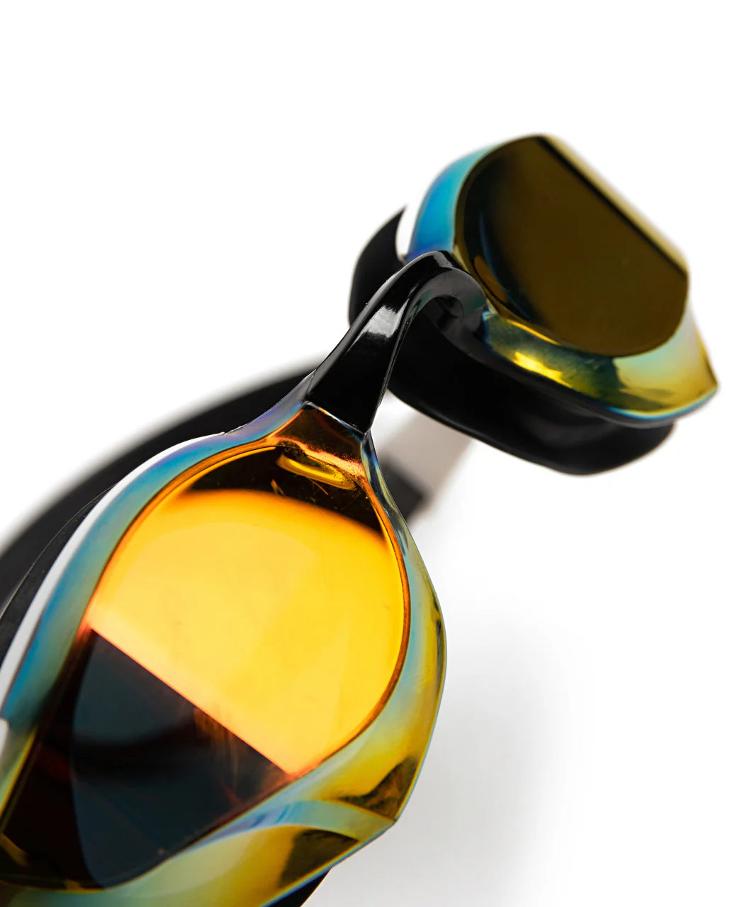 Gafas de nataci贸n de competici贸n arena unisex Cobra Edge Swipe Mirror - Oro/Blanco - Imagen 4