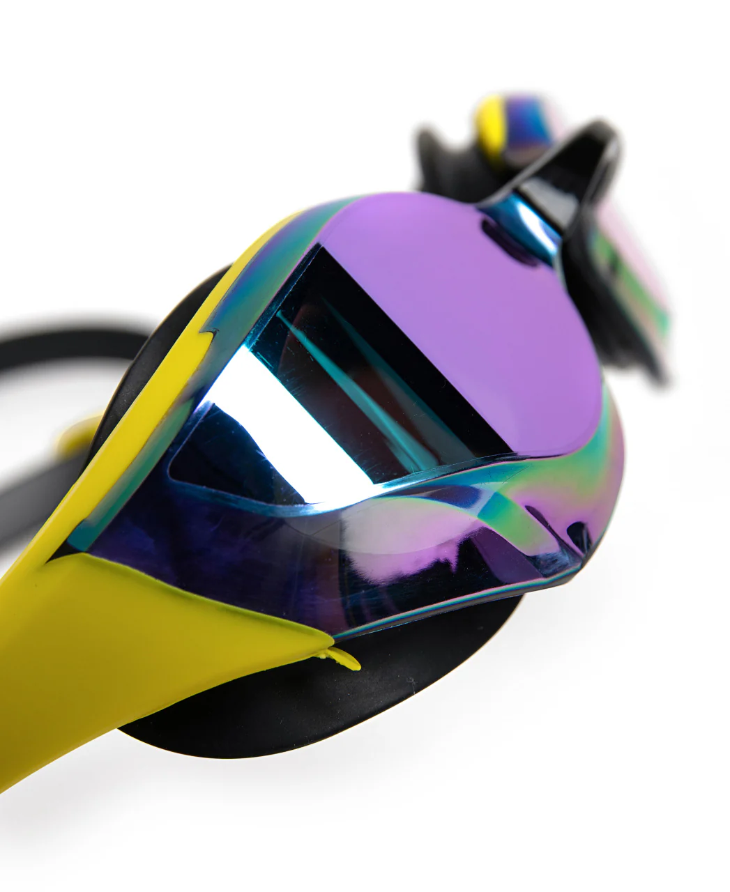 Gafas de nataci贸n de competici贸n arena unisex Cobra Edge Swipe Mirror - Esmeralda/Amarillo - Imagen 4