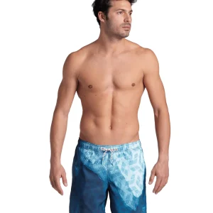 Bóxer de playa arena para hombre Placed - Blanco/Agua