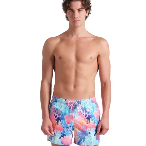 Short de playa arena para hombre Water Print Allover Agua Multi