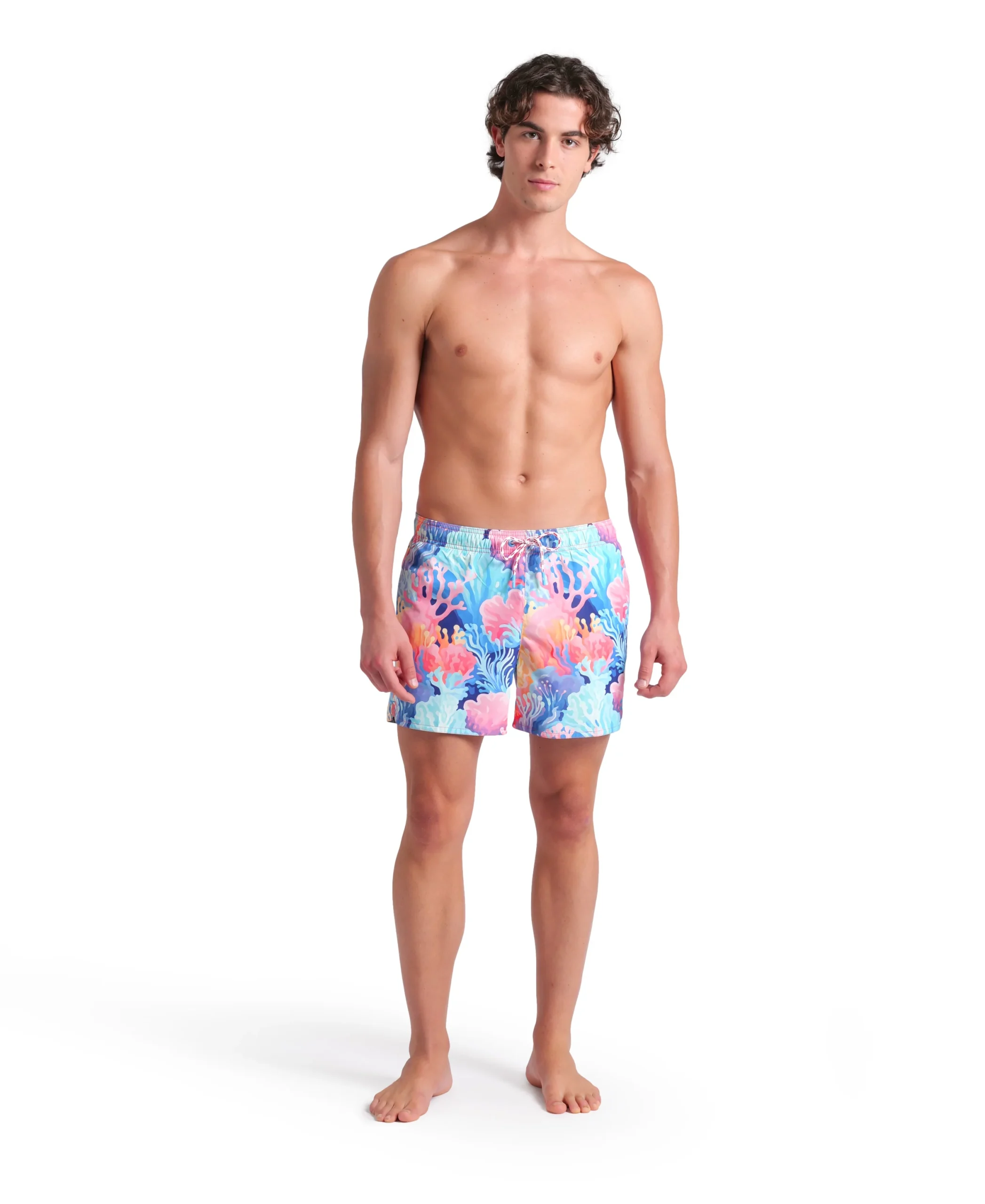 Short de playa arena para hombre Water Print Allover Agua Multi - Imagen 3