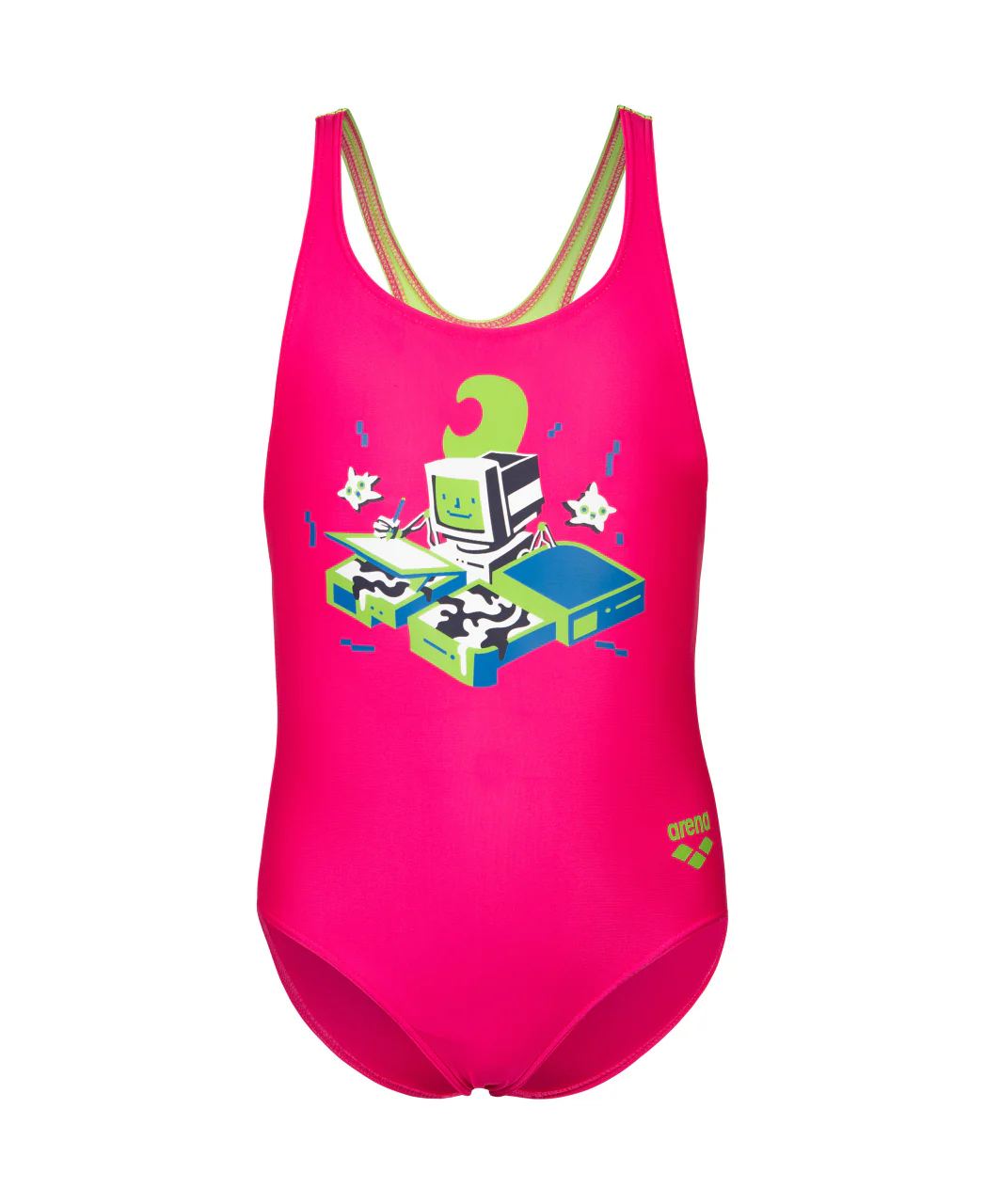 Bañador arena para niña Game Swim Pro Back - Rosa - Imagen 4