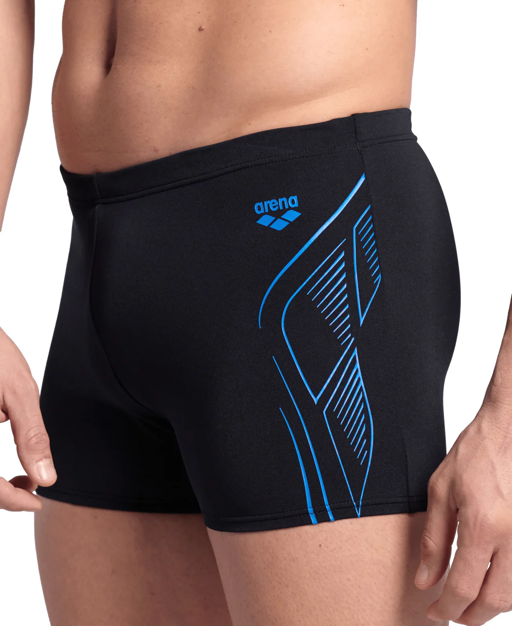 Bañador short arena Performance para hombre Reflecting - Negro - Imagen 5