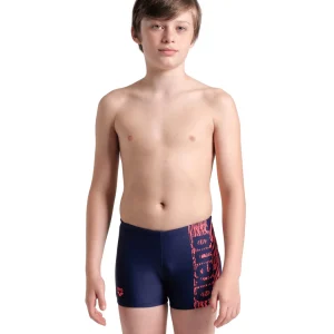 Bañador short arena Feel para niño Shaking - Marino/Brillante