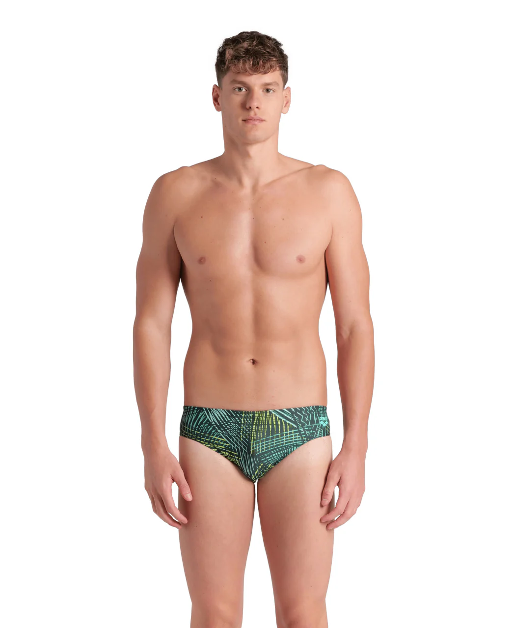 Bañador slip arena Performance para hombre Energy - Verde Multi
