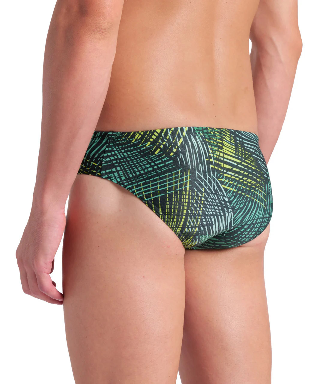 Bañador slip arena Performance para hombre Energy - Verde Multi - Imagen 4