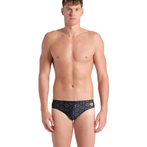 Bañador slip arena Performance para hombre Monogram - Negro Multi