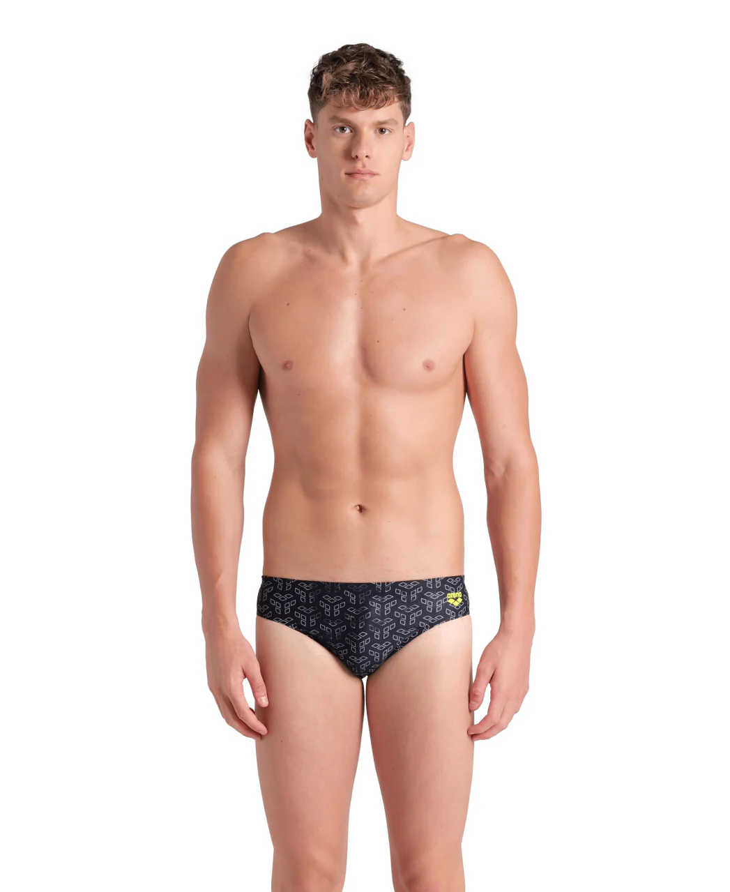 Bañador slip arena Performance para hombre Monogram - Negro Multi