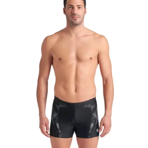 Bañador short arena Feel para hombre Spider Web Negro - Blanco