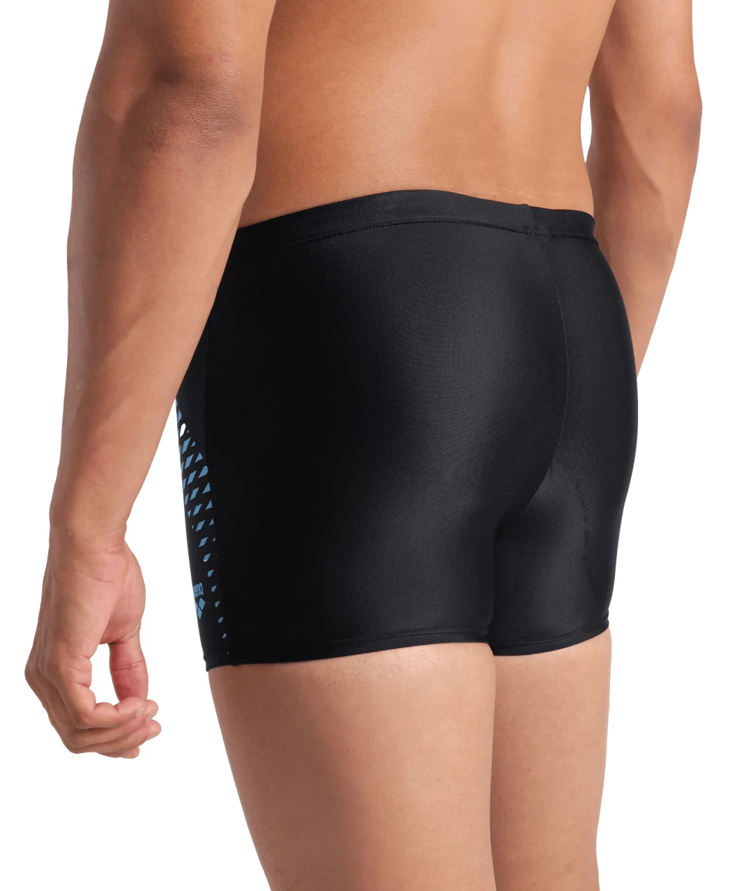 Bañador short arena Feel para hombre Openings - Negro/Turquesa - Imagen 3