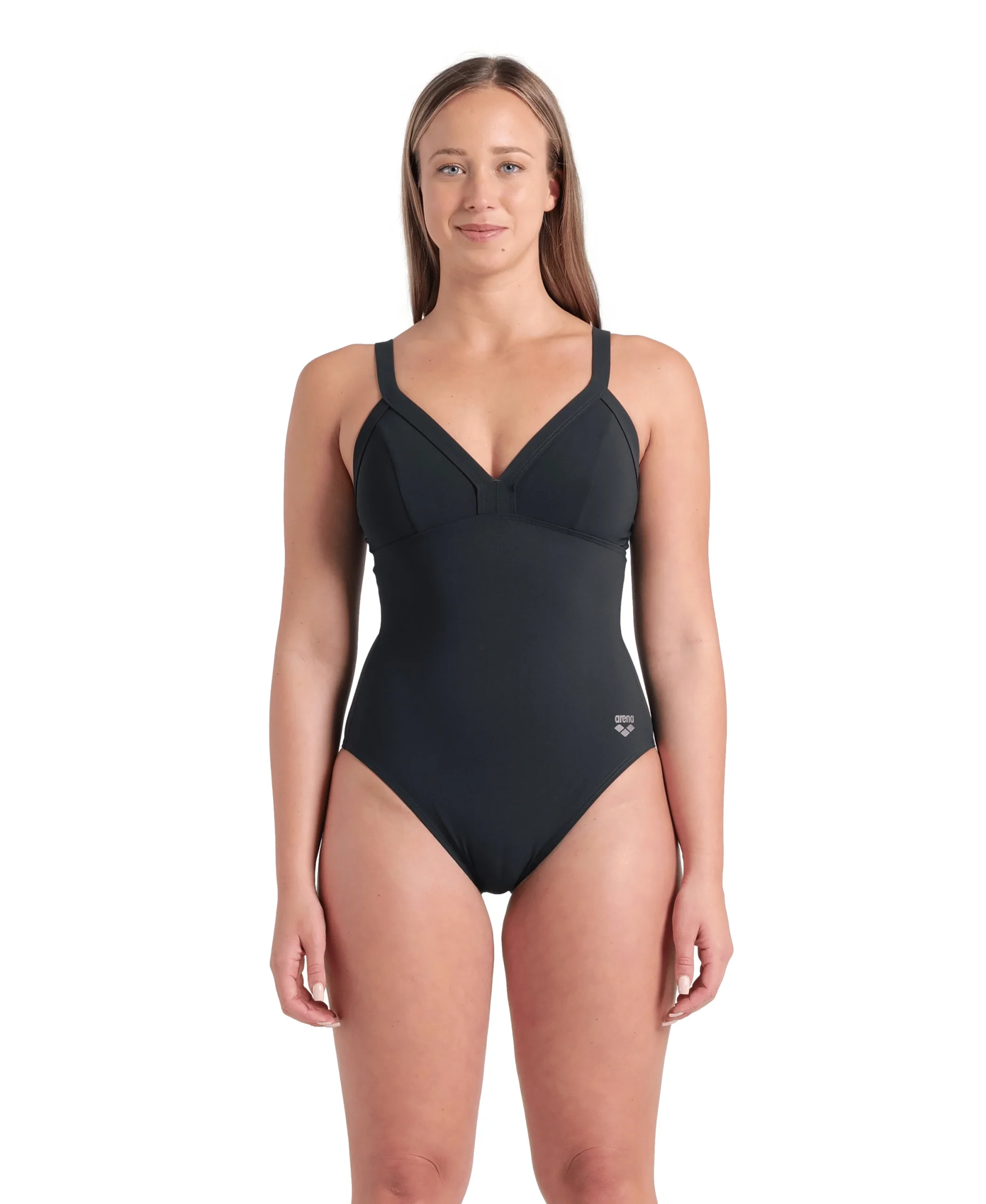 Bañador Shapewear arena para mujer Lara copa B - Gris Noche - Imagen 5