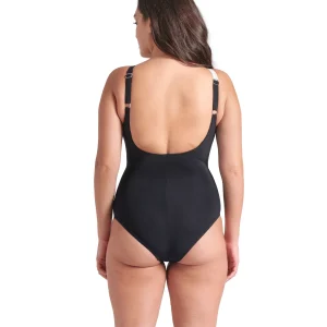 Bañador Shapewear arena para mujer Liliana copa B  - Blanco Y Negro