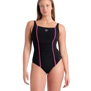 Bañador Shapewear arena para mujer Amelia copa B  - Negro/Hada