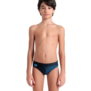 Bañador slip arena Feel para niño Dim Light - Negro