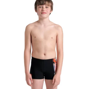 Bañador short arena Feel para niño Light Tricks - Negro/Multi