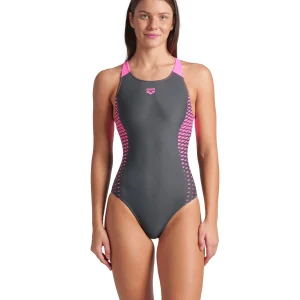 Bañador arena Feel para mujer Openings V Back  Asfalto