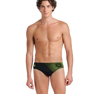Bañador slip arena Performance para hombre Foggy Dots Negro - Ártico