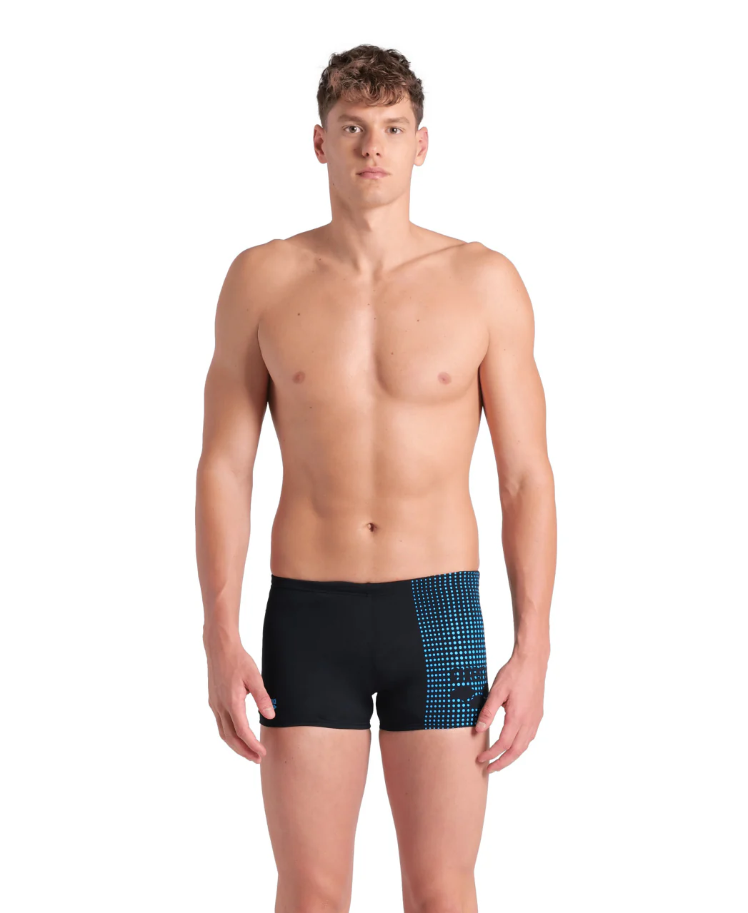 Bañador short arena Performance para hombre Foggy Dots - Negro